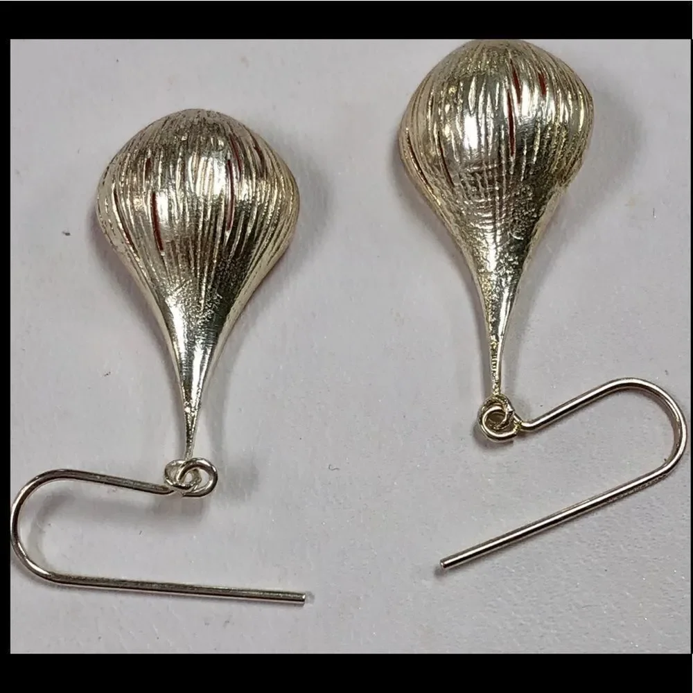 RCI Italy Pink Pearl Drop Earrings Sterling Silver 925